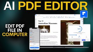 How to edit pdf file in computer  AI PDF editor 2024 [upl. by Tonie]