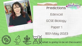 Edexcel GCSE Biology Paper 1  2023 Exam Predictions  Combined and Separate Science  16th May 2023 [upl. by Nnaylime]