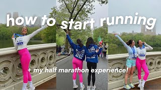 HOW TO START RUNNING  HALF MARATHON TRAINING FOR BEGINNERS  MY BIGGEST RUNNING TIPS [upl. by Amalbergas269]