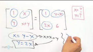 Hallar valores xy en una matriz 2x2 Find values xy in a matrix [upl. by Suillenroc]