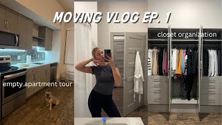 moving vlog ep 1 NJ empty apartment tour new furniture  organizing my closet  maddie cidlik [upl. by Wilhelm437]