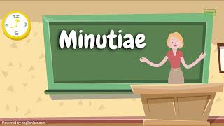 How to Pronounce Minutiae  Minutiae Pronunciation [upl. by Limaa665]