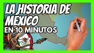 ✅ RESUMEN la HISTORIA DE MÉXICO en 10 minutos  Todo lo que tienes que saber [upl. by Ecyaj]