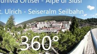 Funivia Mont Seuc 360° Seilbahn  Val Gardena  Gröden  OrtiseiAlpe di Siusi Seiseralm [upl. by Attenhoj]