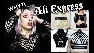 I SPENT OVER 100 AT ALIEXPRESS  Goth Aliexpress Haul D [upl. by Attenyl]