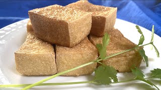 炸豆腐 Fry Tofu quick and simple crispy and tender Easy deep fried tofu recipe Agedashi tofu [upl. by Paviour]