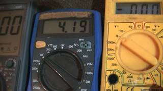 Multimeter Vergleich Gleichspannung messen und Innenwiderstand  eflose 512 [upl. by Gore480]