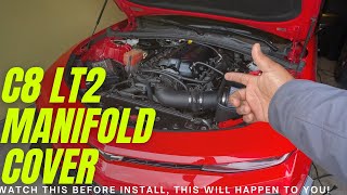 INSTALLING YOUR LT2 MANIFOLD COVER WATCH THIS BEFORE YOU DO  20162021 Camaro SS1LE [upl. by Shaver]