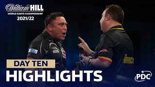 AN ALLY PALLY CLASSIC  Day Ten Evening Highlights  202122 William Hill World Darts Championship [upl. by Ardnaskela147]