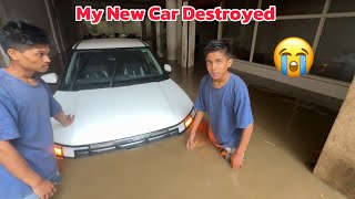 Our New Car is Destroyed 😢 Flood in Nepal  Creta Facelift 2024 nepalfloods [upl. by Nahtonoj]