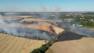 Sudbury Suffolk Field Fire 1382022 [upl. by Ebarta]