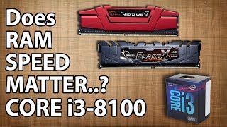 2133MHz Vs 2666MHz Vs 3200MHz RAM Test  intel Core i3 8100 36GHz [upl. by Blanka857]