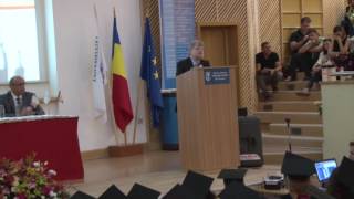 Facultatea de Medicina Brasov festivitate absolvire 2016 asist univ A Keresztes [upl. by Dronski]