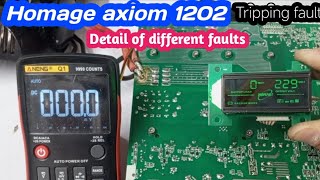 Homage axiom 1202 tripping fault solution  Uzair Electronics [upl. by Sig]