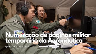 Numeração de páginas para militar temporário da Aeronáutica aprenda como fazer [upl. by Vassaux739]