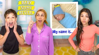 BABY NAME REVEAL  Familia Diamond [upl. by Nalor796]