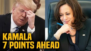 SHOCK POLL Kamala 7 over Trump [upl. by Titus]