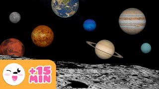 The SOLAR SYSTEM for kids  From planet to planet  Compilation [upl. by Haletta99]