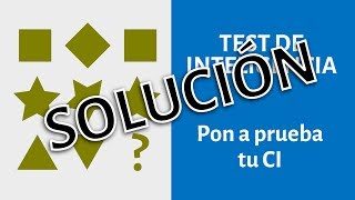 Test de inteligencia CI  SOLUCIONES Y RESULTADOS [upl. by Mirak]