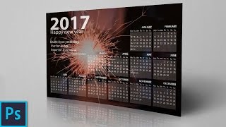 How To Create a Professional Calendar in Photoshop [upl. by Wallis]