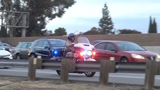 CHP Responding to a Motorcycle TC [upl. by Lockhart171]