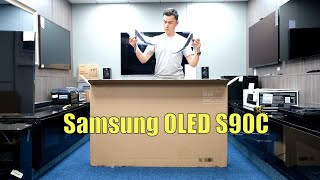 Samsung OLED S90C 2023 Unboxing Setup Test and Review with 4K HDR Demo Videos [upl. by Aviv]