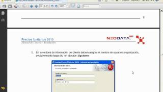 Neodata Precios Unitarios 2010  Instalacion 2 [upl. by Hafital]