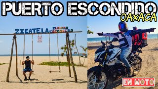 VIAJANDO EN MOTO A PUERTO ESCONDIDO OAXACA 🏍🏖 Zipolite  Zicatela  Mazunte ✅️ [upl. by Judi]