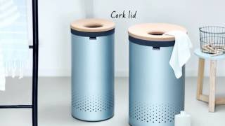 Brabantia Laundry Bin 35 Litre Cork Lid  Laundry in Style  Brabantia [upl. by Ameerahs]