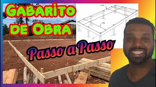 Locação e Gabarito de Obra na Prática  Passo a Passo  Construção civil [upl. by Henarat271]