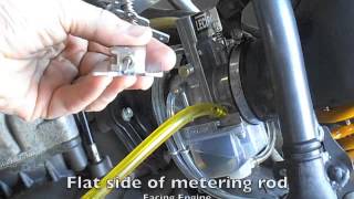 Lectron Carb Install and Tuning For a 2 Stroke Adjusting Metering Rod and Idle [upl. by Delphina]