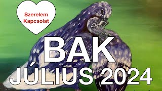 ♑️Bak Július 2024 ❤️Arany lehetőség újrakezdés ❤️ Szerelem Kapcsolat Tarot Jóslás [upl. by Hattie56]