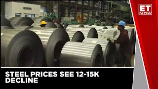 Steel Prices Fall Nearly 20 From Their Recent Peak  ET Now  Latest News  Business News [upl. by Len772]