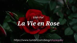 La Vie en Rose  Edith Piaf Versión Español Lyrics [upl. by Essirehc]