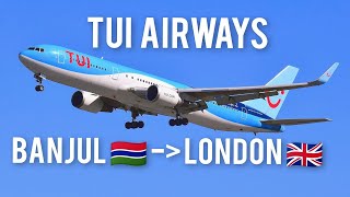 DIRECT FLIGHT BANJUL GAMBIA TO LONDON WITH TUI AIRWAYS [upl. by Raye461]