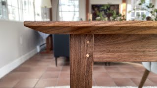 Building a Shaker Walnut Dining Table [upl. by Adnohsat]