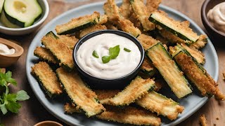 super crispy ovenroasted zucchini sticks 오븐구이 애호박 스틱 [upl. by Richter]