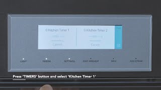 How to Set Your Thermador Steam Oven Timer [upl. by Amyaj]