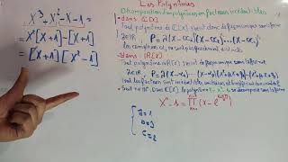 algébre 1  Polynômes  partie 3  Décomposition d’un polynome en facteurs irréductibles [upl. by Tedi]