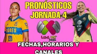 JORNADA 4 LIGA MX FEMENIL CLAUSURA 2024 FECHAS HORARIOS Y CANALES [upl. by Sena]