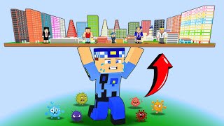 KEREM KOMİSER BİZİ KORUMAK İÇİN ŞEHRİ HAVAYA KALDIRDI😱  Minecraft [upl. by Arlin]