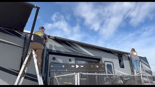 How to install an Dometic 9100 RV Awning [upl. by Thetisa64]