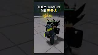 Weakest dummies fight back 😭two of em brooo 😔 roblox youtube shorts thestrongestbattlegrounds [upl. by Bergstrom]