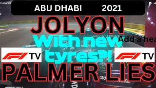 JOLYON PALMER  LYING ABOUT ABU DHABI [upl. by Lurie970]