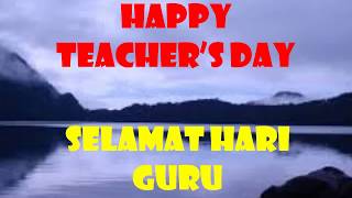 Happy Teachers Day Greeting English  Indonesian Ucapan Selamat Hari Guru Inggris  Indonesia [upl. by Relyhs887]