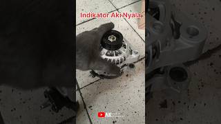 Indikator Aki Nyala Akibat Alternator Rusak toyota avanza xenia automobile shorts alternator [upl. by Orvie]