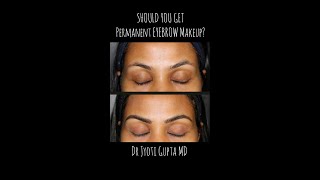 Permanent Eyebrow Makeup  The Celebritys Secret  Eyebrow Enhancement shortsfeed [upl. by Riella]