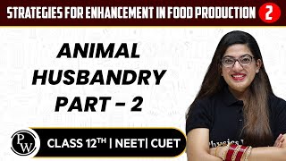 Strategies for Enhancement in Food Production 02  Animal Husbandry Part  2  12thNEETCUET [upl. by Alexandria342]