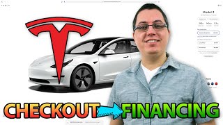 Ordering My Tesla Model 3 Complete Checkout ➔ Financing Process [upl. by Einnahpets]