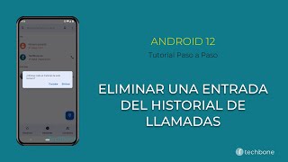 Eliminar una sola Entrada del Historial de Llamadas Android 12 [upl. by Aneles]